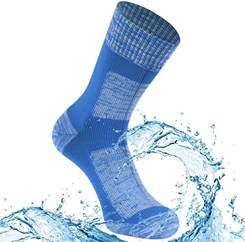 Agdkuvfhd Waterproof Breathable Socks, Unisex Cushioned Outdoor Sports Hiking Wading Trail Runing Skiing Crew Socks