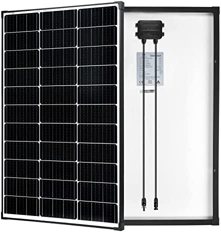 MEGSUN 100 Watt Monocrystalline Solar Panels are Designed to Provide 12 Volt, 22.8% High-Efficiency Power to Various Off-Grid Applications, Such as RV Boats, Batteries, Home Roofs, Campers, and More