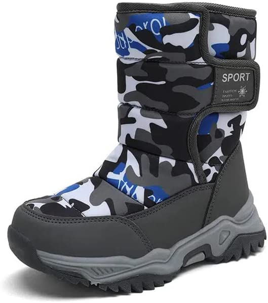 Kids Snow Boots, Boys Girls Winter Boots, Warm Waterproof Outdoor Boots