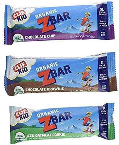 Clif Kid Organic Z Bar – Variety Pack – 1.27 oz – 36 count .4 pack