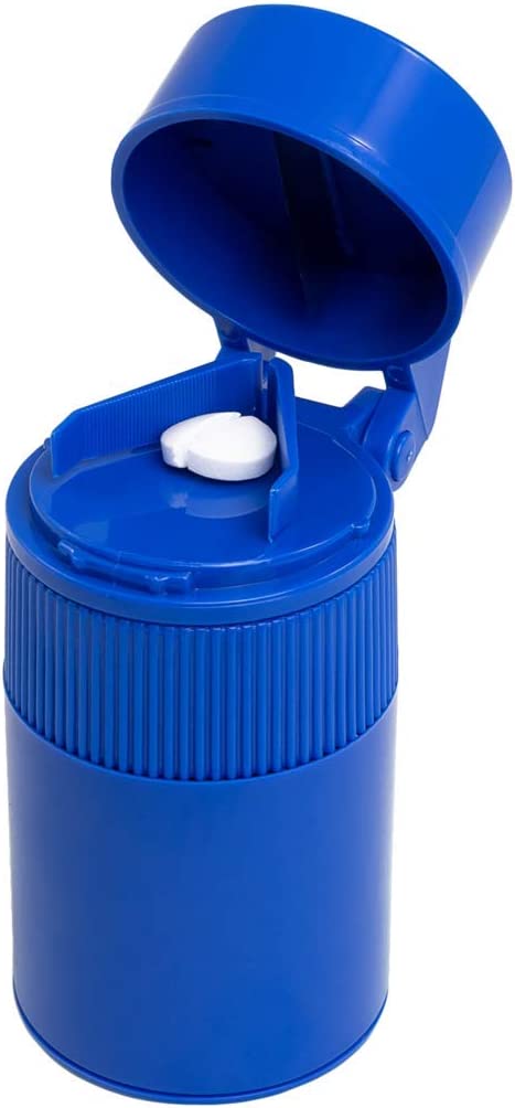 EZY DOSE Pet Pill Crusher and Cutter, Crushes Pills, Vitamins, Tablets for Cat, Great for Hiding Medication in Treats, Blue
