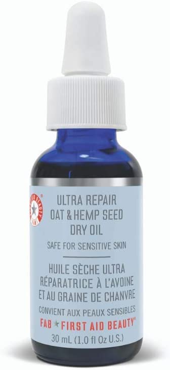 First Aid Beauty Ultra Repair Oat & Hemp Seed Dry Oil: Non-Greasy and Fragrance Free Oil to Nourish and Calm Skin. Made with Hemp Seed Oil and Antioxidants for Sensitive Skin (1 oz)
