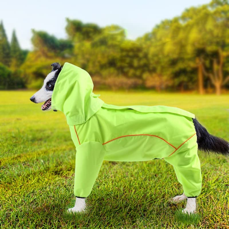 Purrrfect Life Dog Raincoat Hooded Slicker Poncho for X-Small to 6X-Large Dogs and Puppies