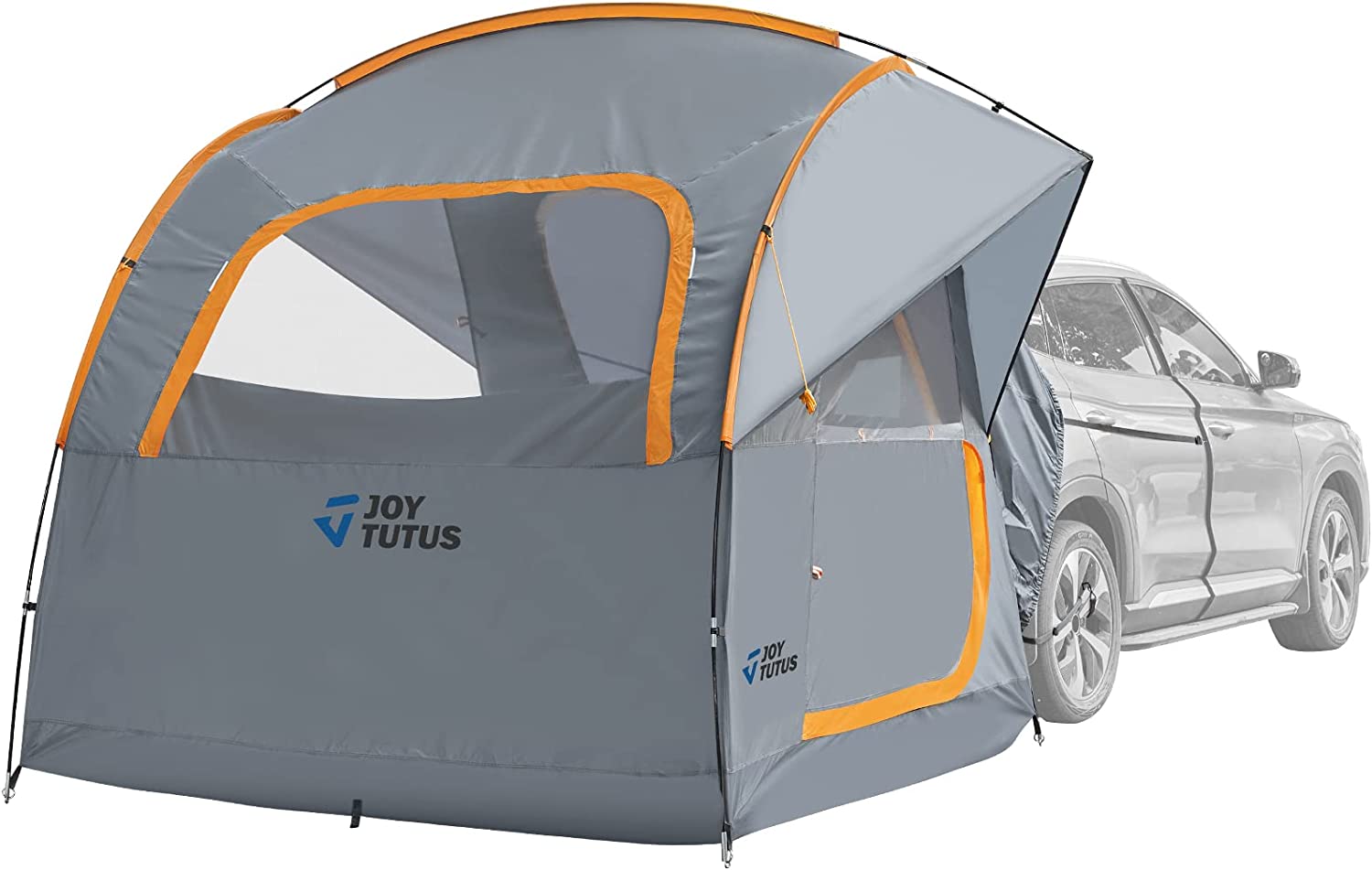 JOYTUTUS SUV Tent for Camping, Double Door Design, Waterproof PU2000mm Double Layer for 6-8 Person, Camping Outdoor Travel Preferred, 7.7′ W x 7.7′ L x 6.9′ H
