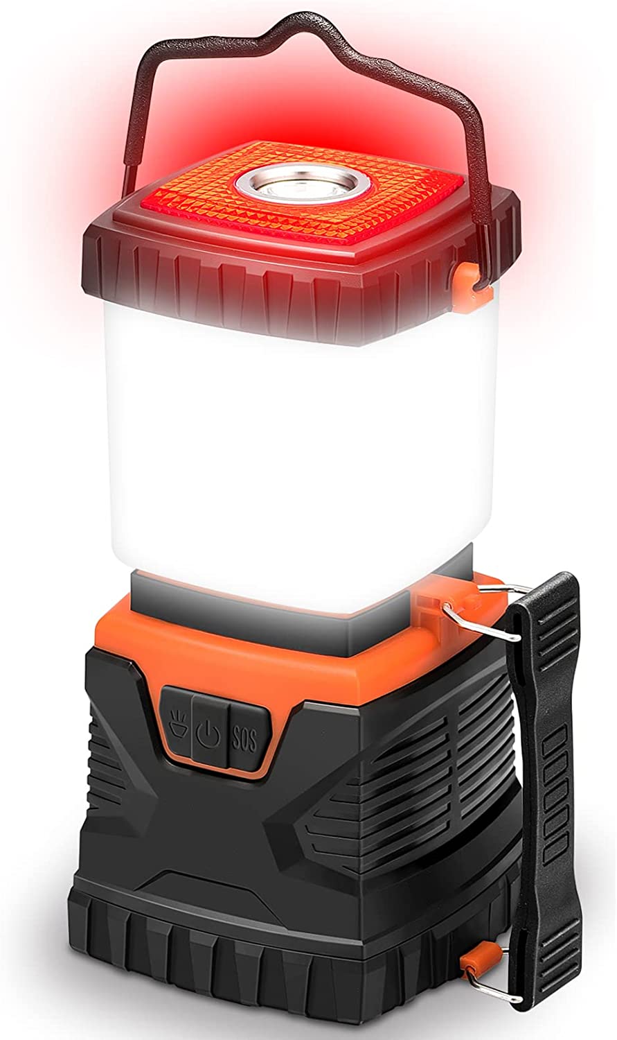 LED Camping Lanterns Battery Powered – Wsky High Lumen Portable Waterproof Tents Latern Flashlight for Outdoor Hiking Emergency Hurricane and Home (Not Included Batteries)