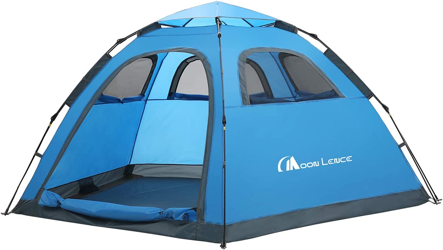 MOON LENCE Instant Pop Up Tent Family Camping Tent 4-5 Person Portable Tent Automatic Tent Waterproof Windproof for Camping Hiking Mountaineering