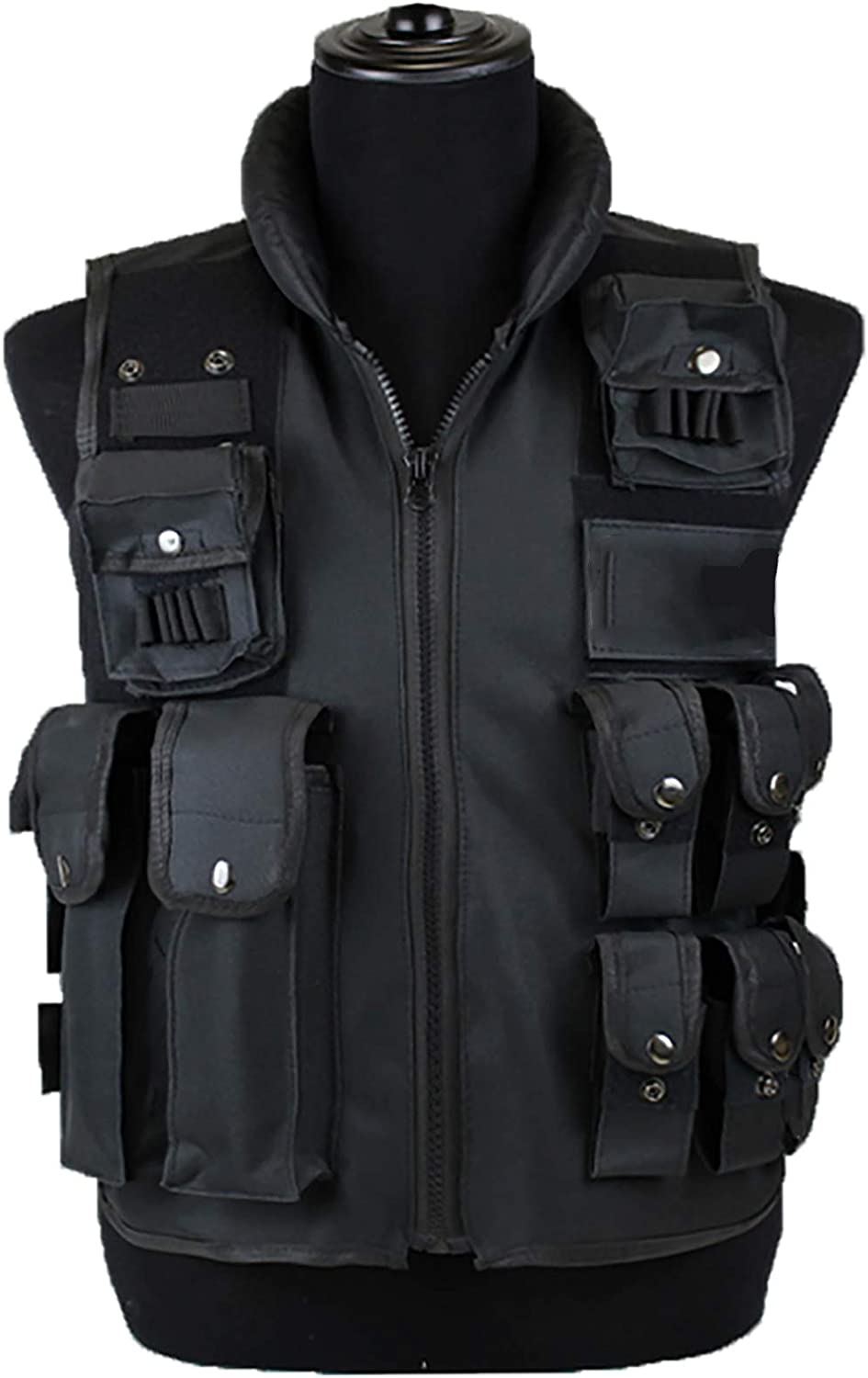 Sutekus Tactical Vest for Outdoor Paintball Airsoft Game Combat Training & Costume