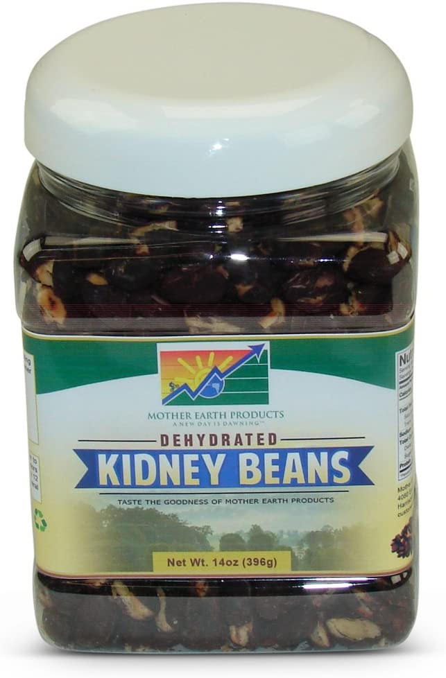 Mother Earth Products Dehydrated Fast Cooking Kidney Beans, Quart Jar