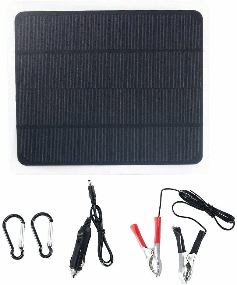 Kqiang 12V 20W Solar Battery Charger Pro,Built-in MPPT Charge Controller,20 Watts Solar Panel Trickle Charging Kit for Cars, Trucks, caravans, Boats, Motorcycles, RV