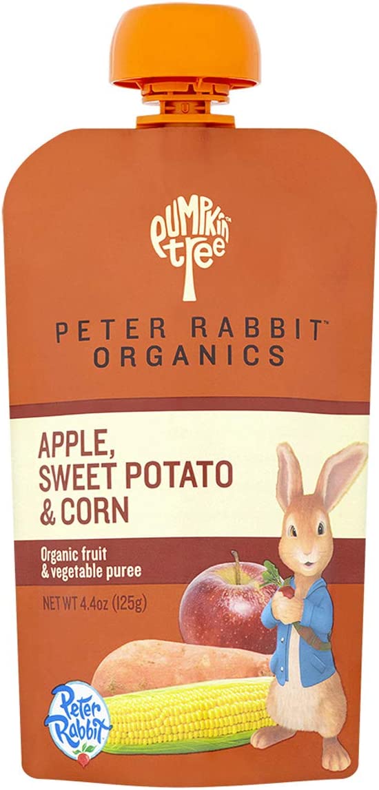 Peter Rabbit Organics, Apple, Sweet Potato, and Corn, 4.4 Ounce (Pack of 10)