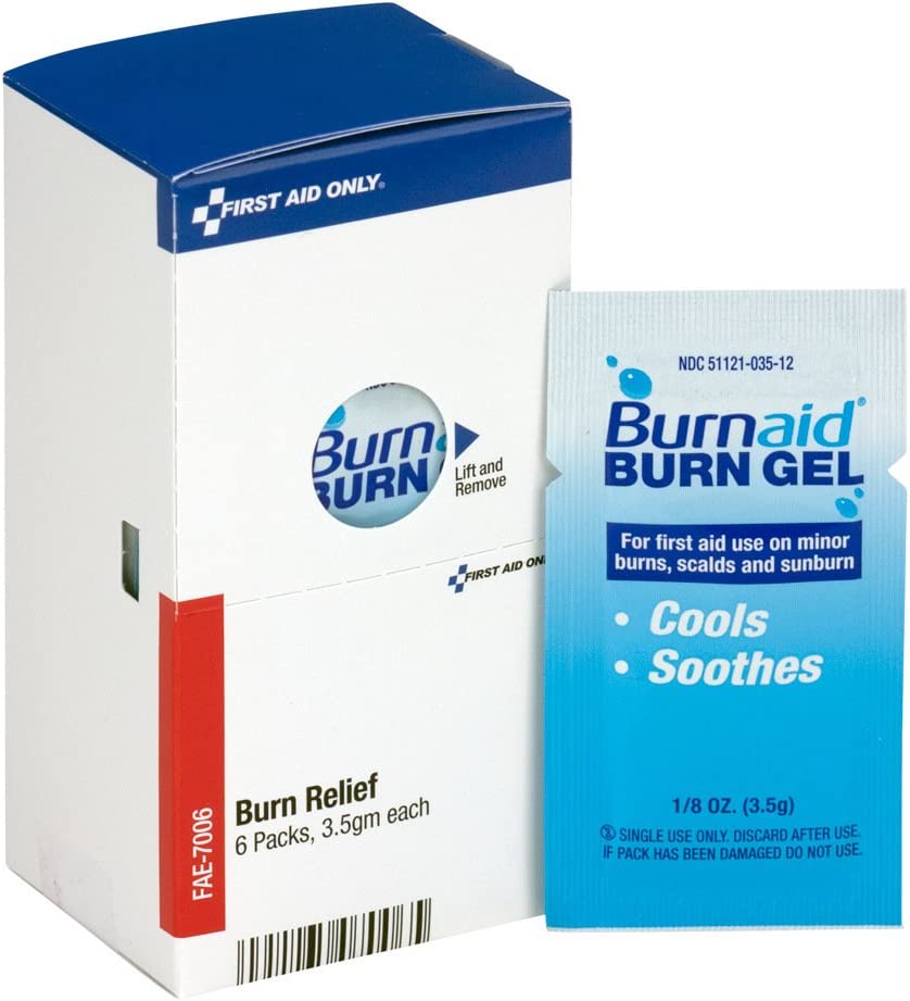 First Aid Only SmartCompliance Refill Burn Gel, 6 per Box