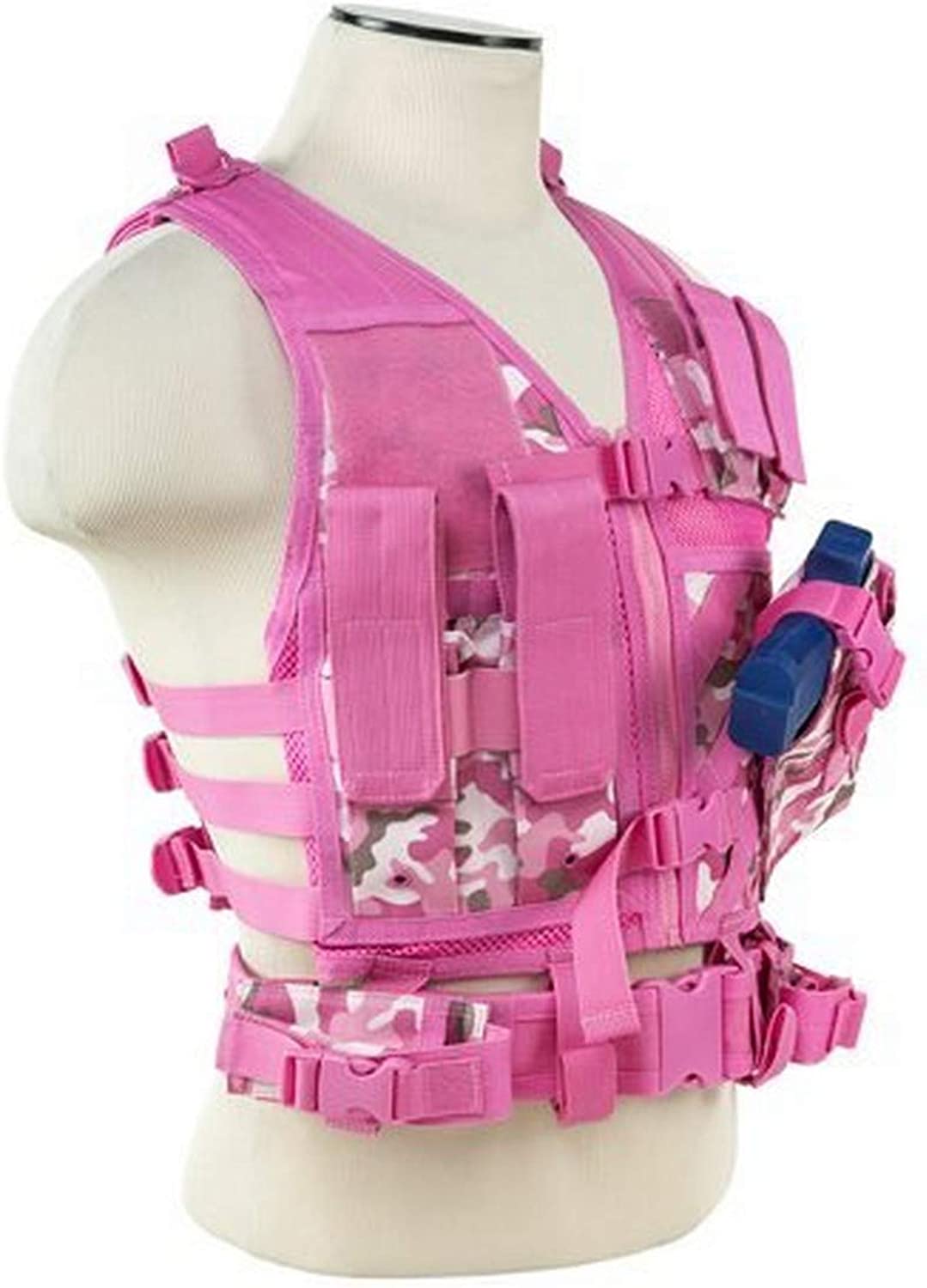 NcSTAR NC Star CTVC2916PC, Tactical Vest, Pink Camo, XS-S