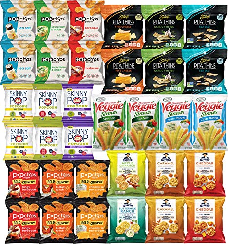 Snacks Variety Pack for Adults – Healthy Snack Bag Care Package – Bulk Assortment (34 pack)