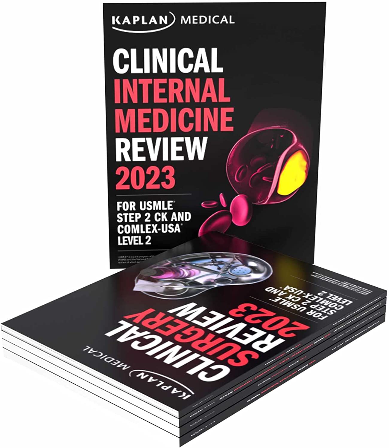 Clinical Medicine Complete 5-Book Subject Review 2023: For USMLE Step 2 CK and COMLEX-USA Level 2 (Kaplan Test Prep)