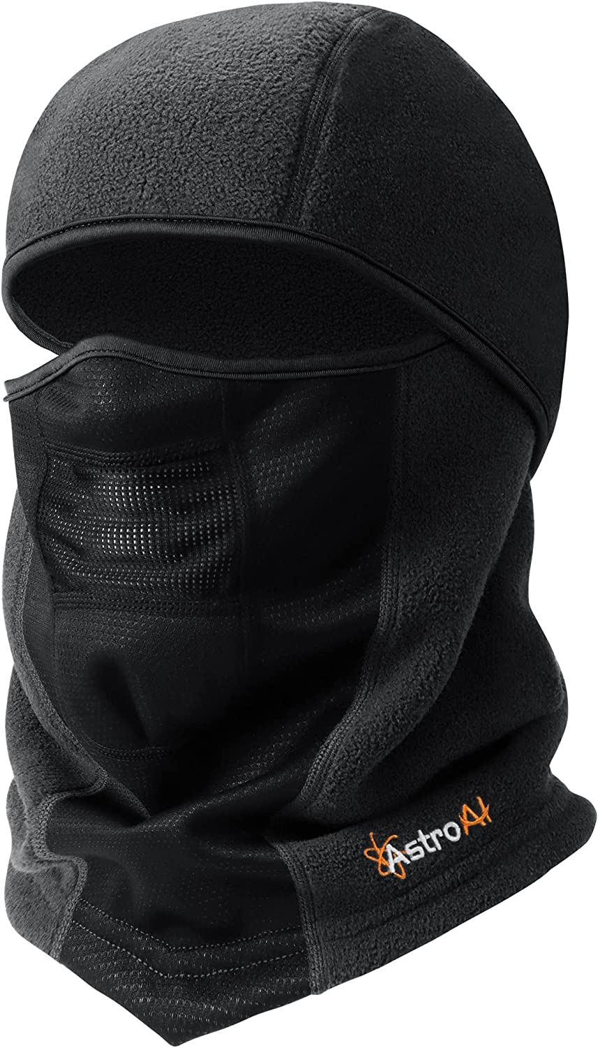 AstroAI Balaclava Ski Mask Winter Fleece Thermal Face Mask Cover for Men Women Warmer Windproof Breathable, Cold Weather Gear for Skiing, Outdoor Work, Riding Motorcycle & Snowboarding, Black