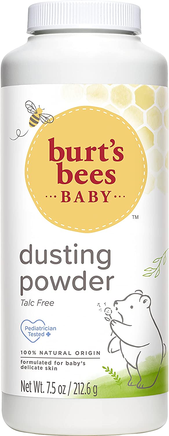 Burt’s Bees Baby 100% Natural Dusting Talc-Free Baby Powder, 7.5 Oz