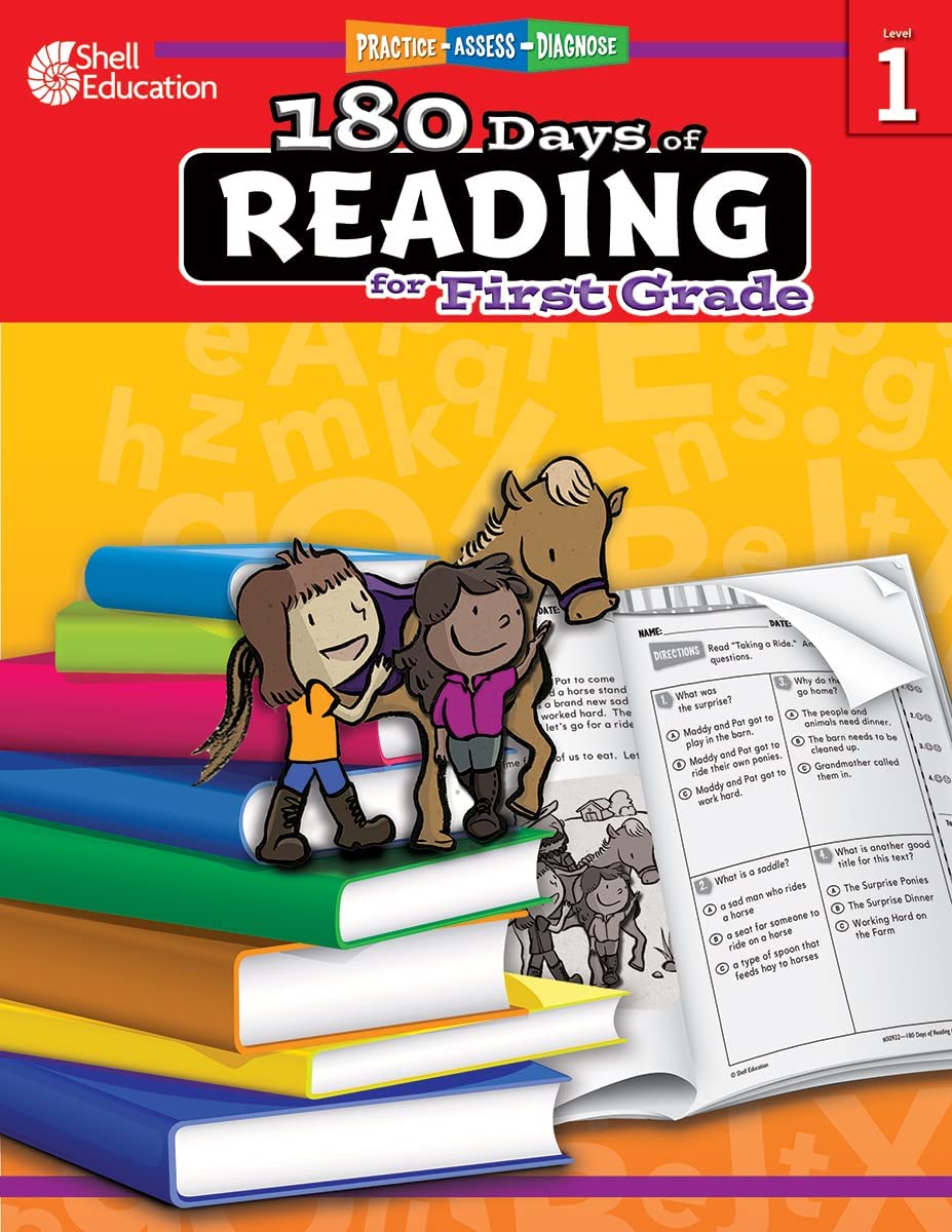 180 Days of Reading: Grade 1 – Daily Reading Workbook for Classroom and Home, Sight Word Comprehension and Phonics Practice, School Level Activities Created by Teachers to Master Challenging Concepts