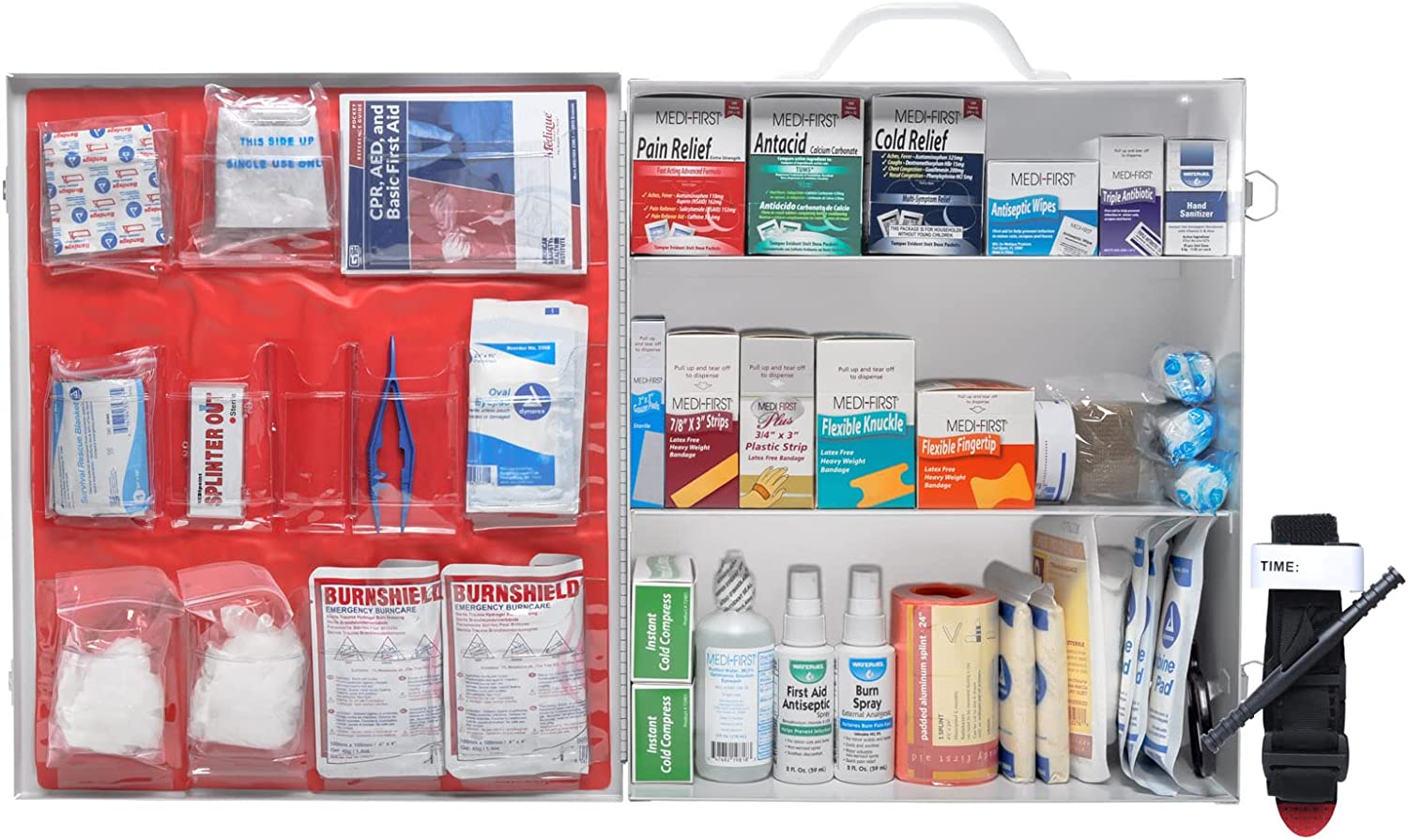 OSHA First Aid Kit Class B Fill 3 Shelf Metal Kit Meets New ANSI/OSHA Standard 2021