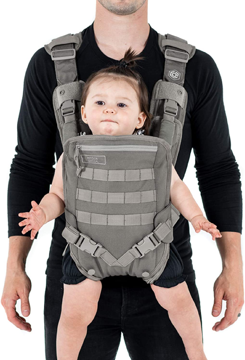 Mission Critical S.01 Action Baby Carrier, Baby Gear for Dads (Gray)