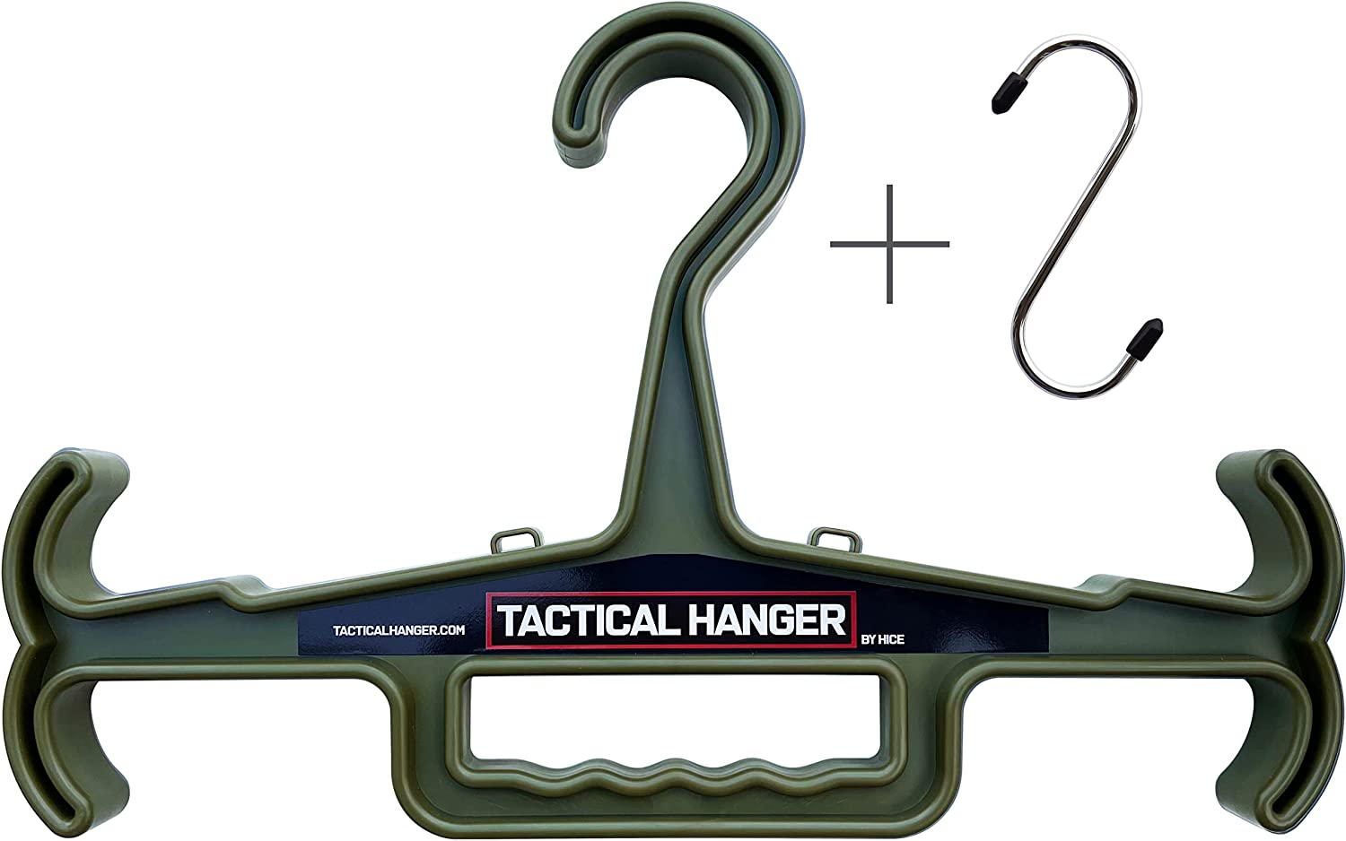 Tactical Hanger by HICE | Original Heavy Duty Hanger | 200 lb Load Capacity | Durable High Impact Resin | for Body Armor, Tactical Gear, Police Gear, Military Gear, Scuba, Survival Equipment (Khaki)