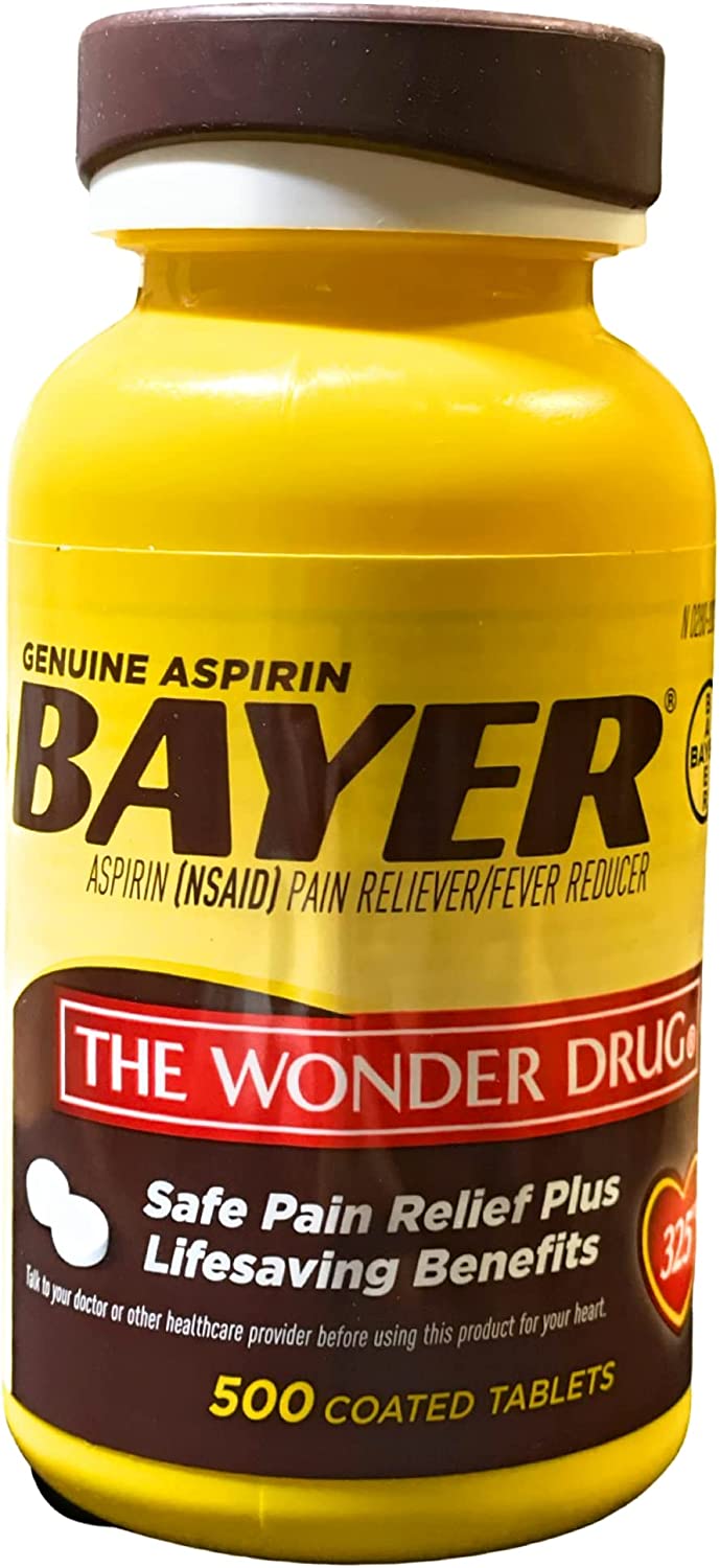Bayer 325 mg Coated Tablets (500 Count)