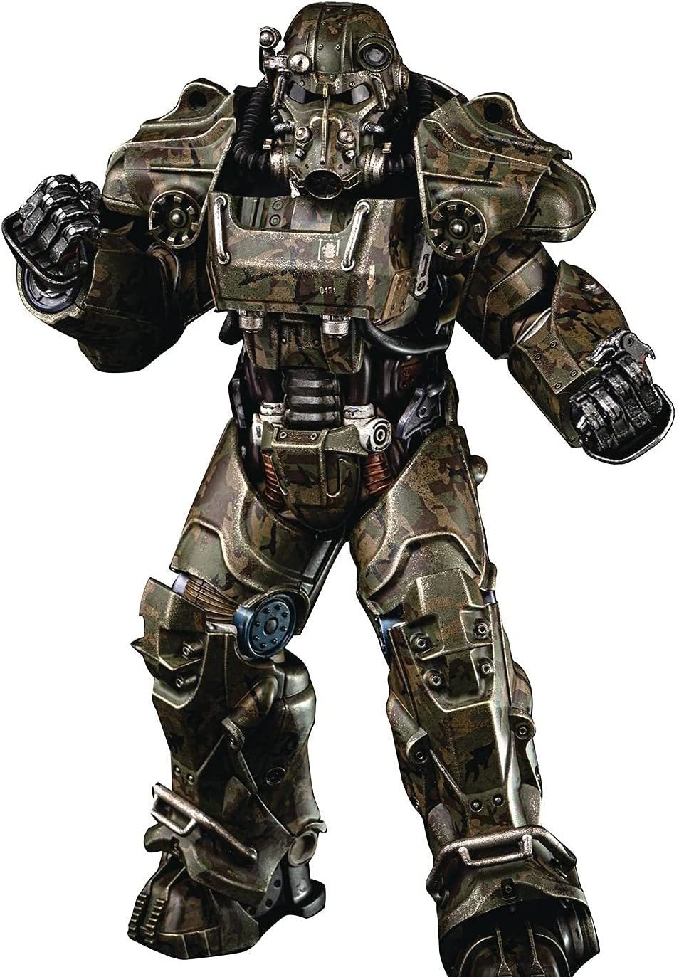 ThreeZero Fallout: T-60 Camouflage Power Armor 1:6 Scale Collectible Figure, Multicolor