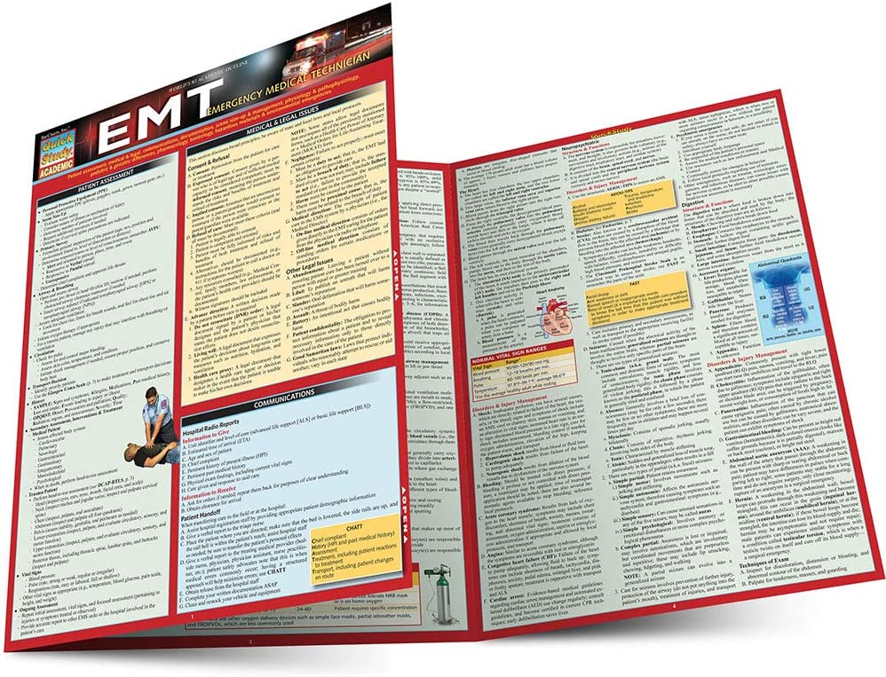 Emt- Emergency Medical Technician (Quick Study Academic)