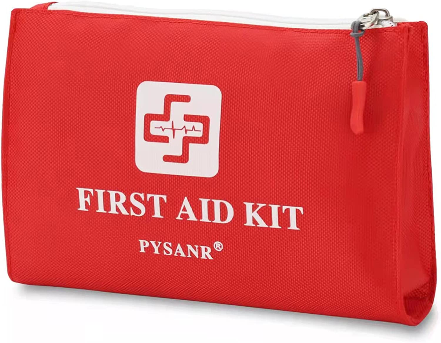 First Aid Kit, PYSANR 150 Piece Small First Aid Kits with Foil Blanket, Scissors First Aid Bag for Emergency, Home, Camping, Travel, Sports, Office, Outdoor, Car, School