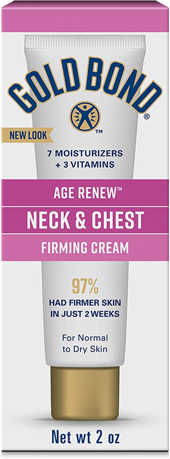 Gold Bond Ultimate Neck & Chest Firming Cream, Clinically Tested Skin Firming Cream, 2 oz. (Packaging May Vary)