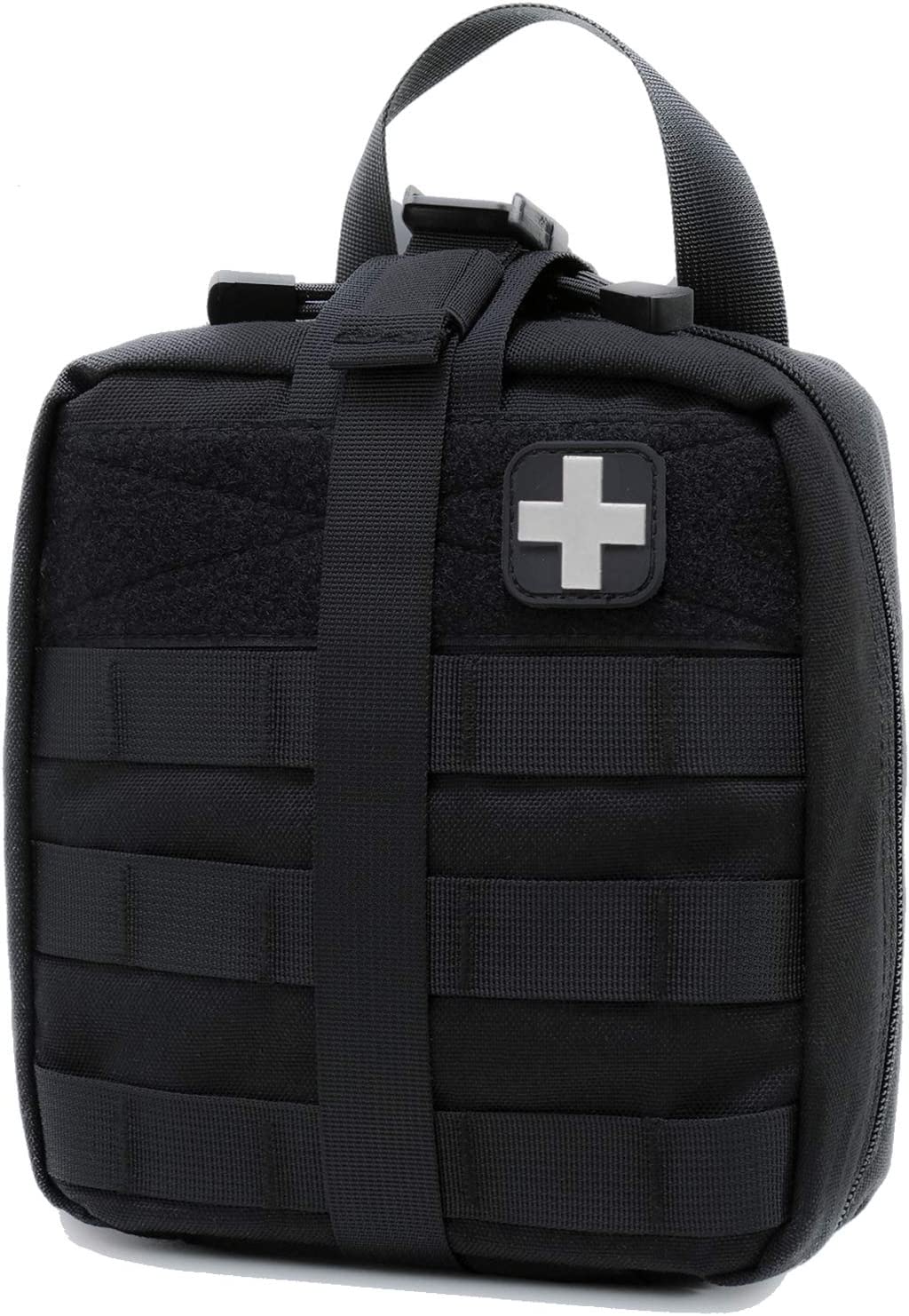 Rip-Away EMT Pouch Molle Pouch Ifak Pouch Medical First Aid Kit Utility Pouch 1000D Nylon Carlebben (with Medical Supplies)