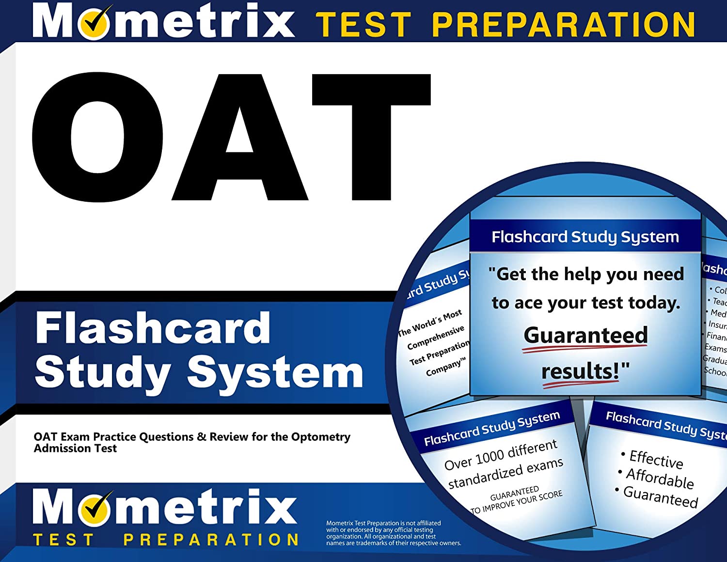 OAT Flashcard Study System: OAT Exam Practice Questions & Review for the Optometry Admission Test (Cards)