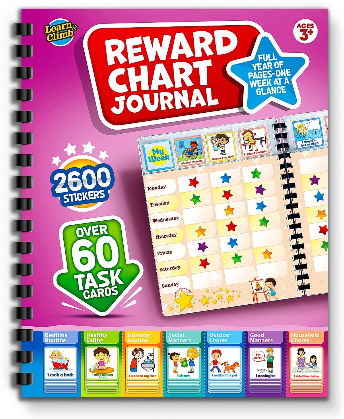 Reward & Behavior Journal for Kids – Weekly Chart