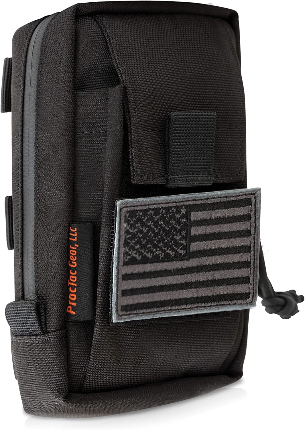 US Customer Service PracTac Gear for Men Nylon, Cell Phone Case Pouch Tactical, EDC Pouch Backpack Shoulder Strap Clip On Molle Attachment for Cell Phone