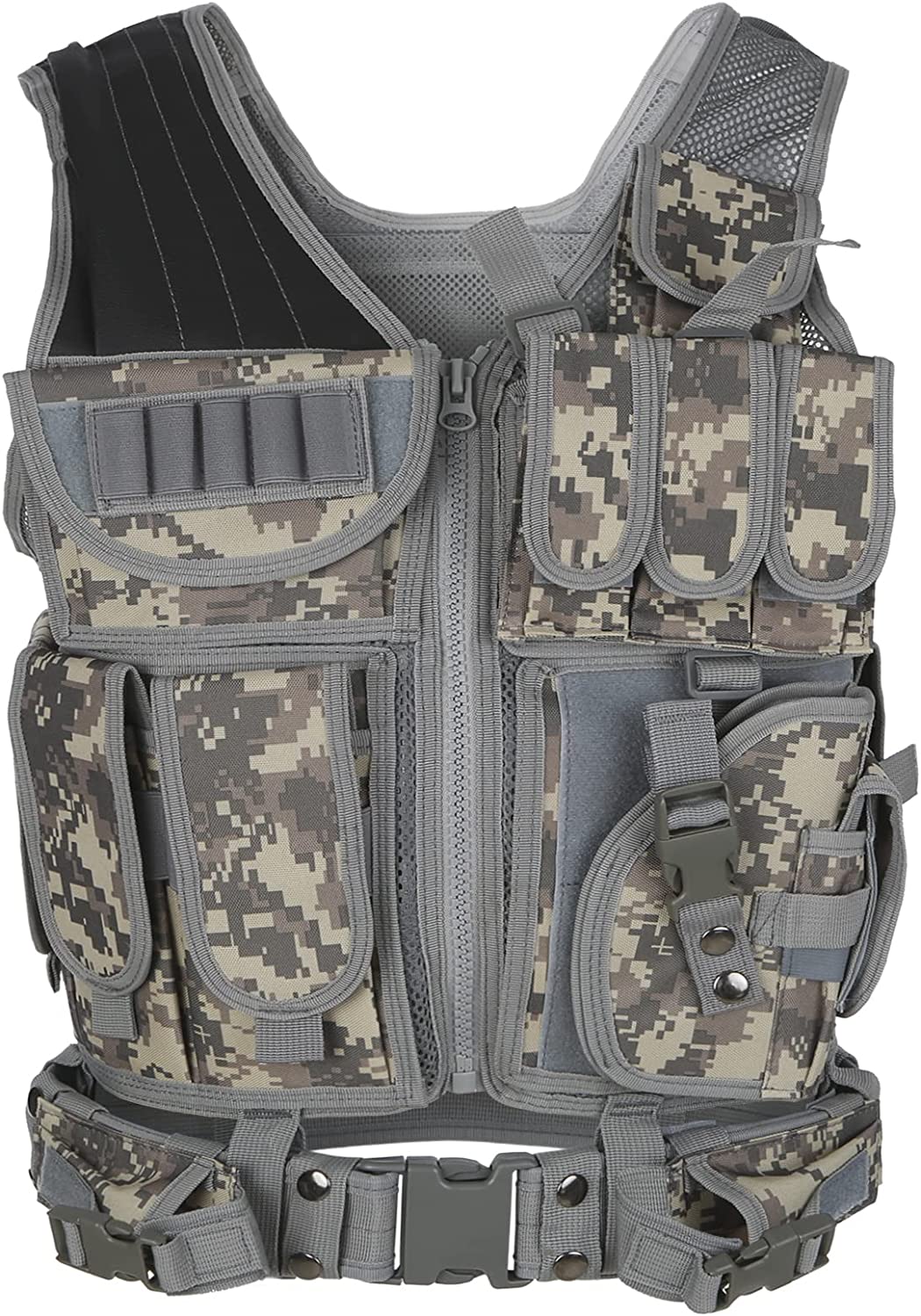 Lixada Sports Vest Equipment Security Vest Training Vest Adjustable Lightweight Vest for Law Enforcement Guard Hunting