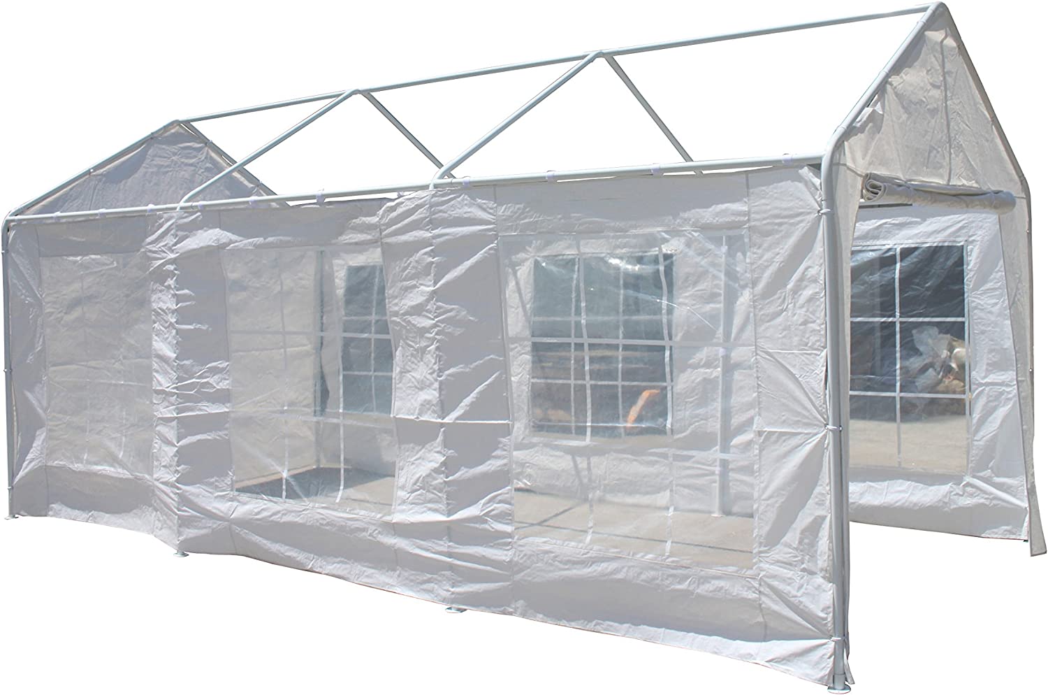 ALEKO Sidewalls for CP1020 Outdoor Event Carport Garage Canopy Shelter Tent – 10 x 20 x 8.5 Feet – White