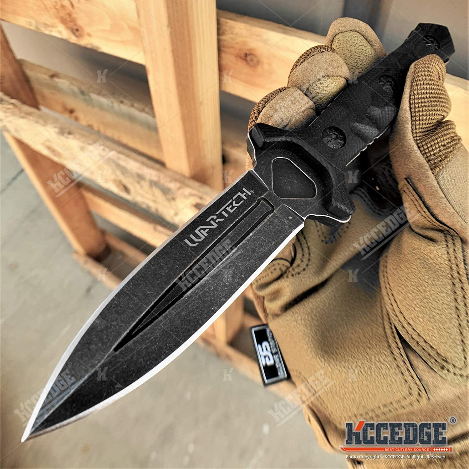 Hunting Knife Tactical Knife Survival Knife 8" Fixed Blade Knife G10 Handle Scales w/ Molle Compatible Kydex Pressure Retention Sheath Camping Accessories Survival Kit Survival Gear 79965