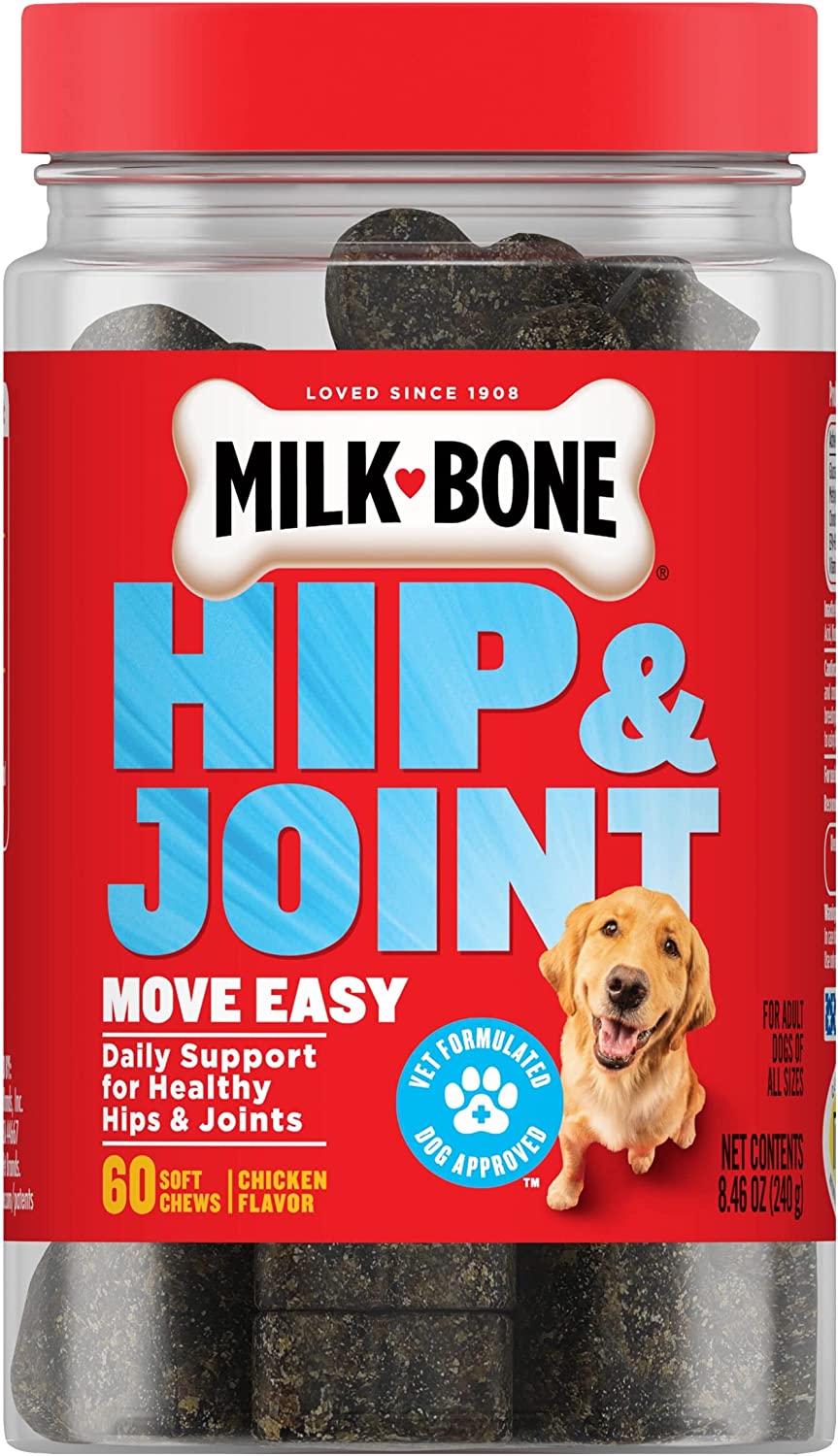 Milk-Bone Hip & Joint Dog Supplement, 60 Soft Chews