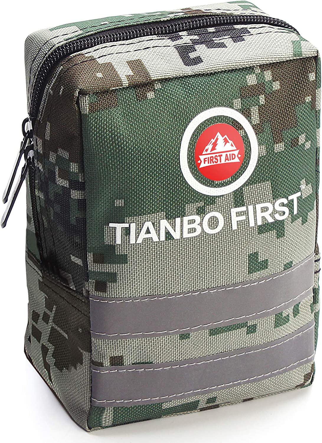 TIANBO FIRST Small First Aid Kit, 120 Pieces Personal First Aid Kit, Outdoor Emergency Survival Bag, Compact Medical Safety Case for Camping Hiking Travel Hunting Family School Car
