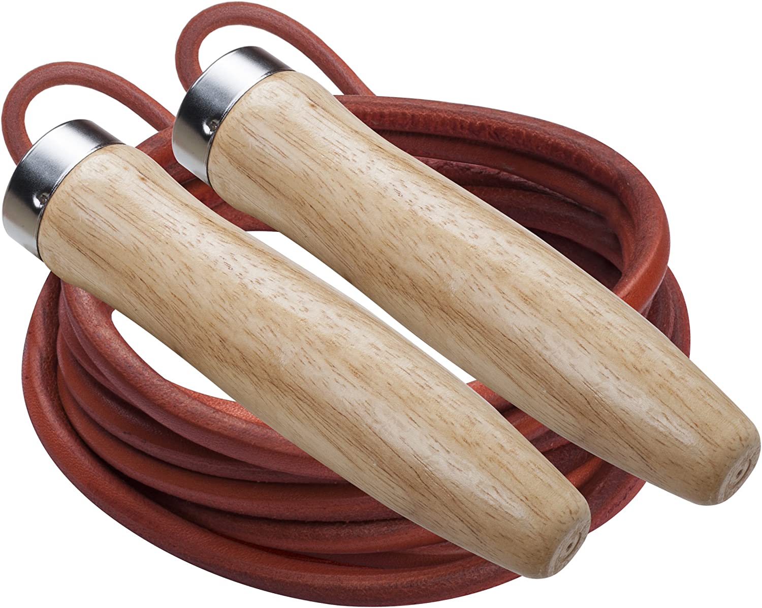 Champion Sports Leather Ball Bearing Jump Rope – Multiple Sizes