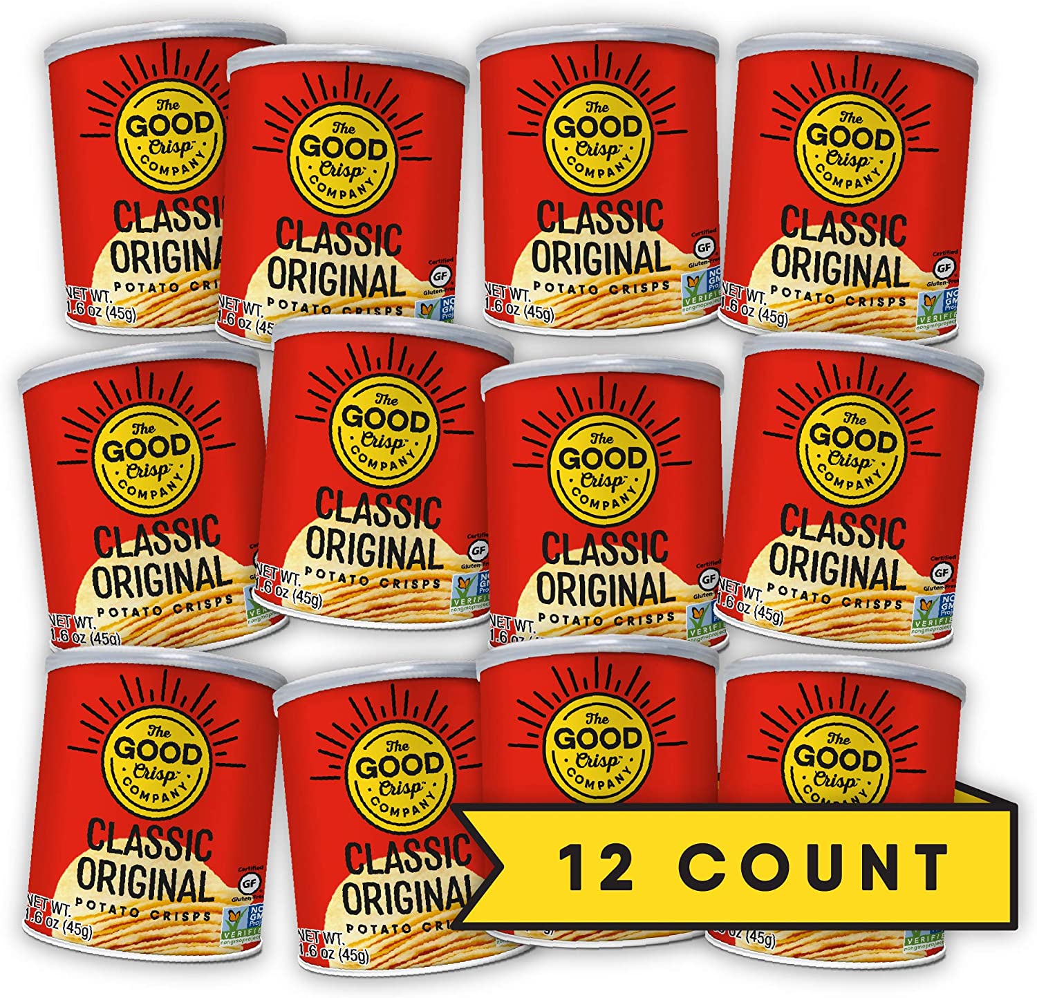 The Good Crisp Company, Good Crisps Minis (Original, 1.6 Ounce, Pack of 12)