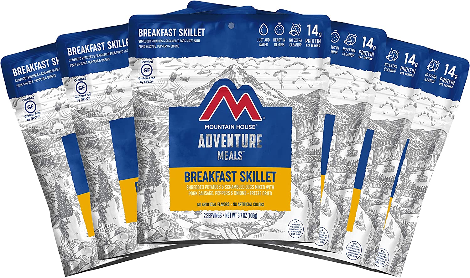 Mountain House Breakfast Skillet | Freeze Dried Backpacking & Camping Food | Survival & Emergency Food