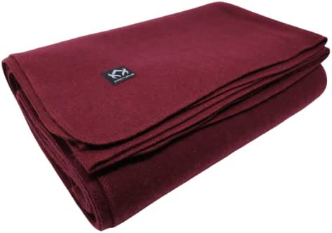 Arcturus Military Wool Blanket – 4.5 lbs, Warm, Thick, Washable, Large 64" x 88" – Great for Camping, Outdoors, Sporting Events, and Survival Kits