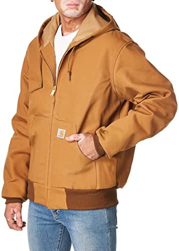 Carhartt Men’s Thermal Lined Duck Active Jacket J131 (Regular and Big & Tall Sizes)