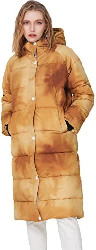 Long Winter Coats for Women with Hood Knee Length, Thickened Lightweight Waterproof Puffer Down Jacket