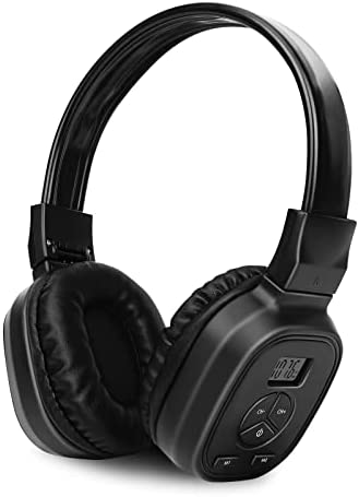 Portable Digital Personal FM Radio Headphones Ear Muffs with Best Reception, Battery Powered Wireless Headset with Build in Radio for Walking, Jogging and Daily Works