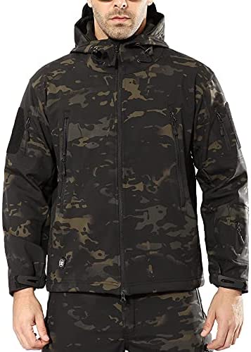 ANTARCTICA Men’s Outdoor Waterproof Soft Shell Hooded Military Tactical Jacket