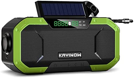 MengK Emergency Sun Power Hand Crank Radio 5000mAh Power Bank Charger Flash Light Outdoor Camping Survival Radio