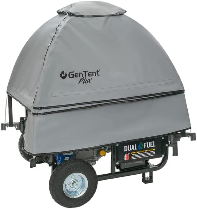 GenTent Generator Running Cover – Universal Kit (Plus, Grey) – for Open Frame Portable Generators