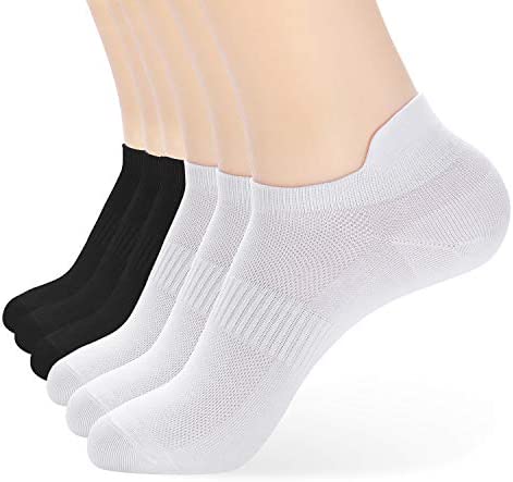 ATBITER Ankle Socks Women’s Thin Athletic Running Low Cut No Show Socks With Tab 6-Pairs