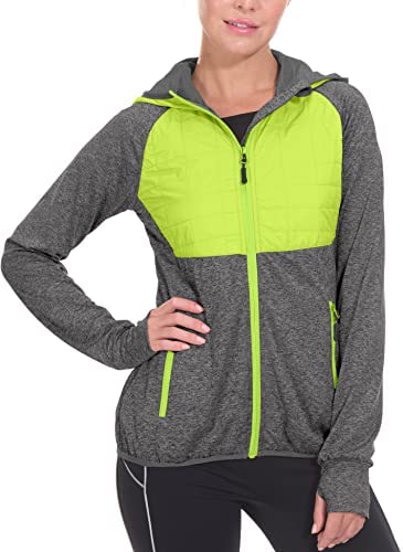 Little Donkey Andy Women’s Lightweight Thermal Running Jacket, Insulated Hiking Jacket Hybrid